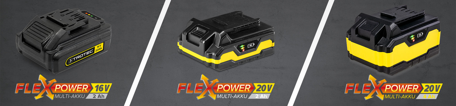 Flexpower – inovativní multiakumulátorový systém od firmy Trotec