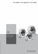 Návod k obsluze axiálního ventilátoru TTV 4500 / TTV 4500 HP (CS)