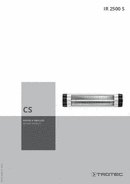 Návod k obsluze sálavé topidlo IR 2500 S (CS)