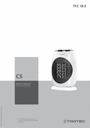 Návod k obsluze topný ventilátor TFC 18 E (CS)