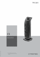 Návod k obsluze topný ventilátor TFC 22 E (CS)