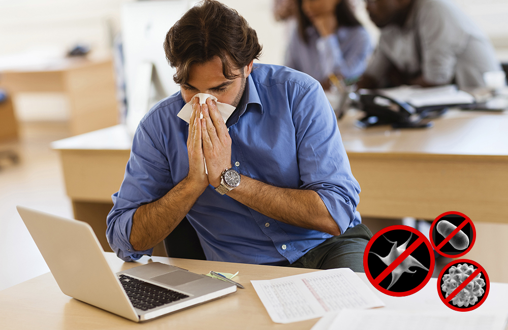 Příliš vysoká nebo příliš nízká vlhkost v místnosti podporuje nemoci a alergie