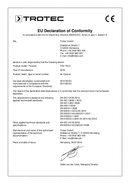 Prohlášení o shodě Čistič vzduchu TAC 750 E (INT)