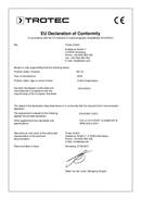 Prohlášení o shodě Dálkoměr BD16 (INT)