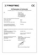 Prohlášení o shodě Dálkoměr BD21 (INT)