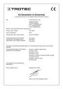 Prohlášení o shodě Klimatizační jednotka PAC 2000 E (INT)