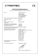 Prohlášení o shodě Klimatizační jednotka PAC 2600 E (INT)