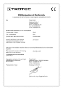 Prohlášení o shodě křížový laser BD5A (INT)