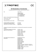 Prohlášení o shodě Pyrometr BP17 (INT)