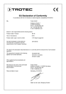 Prohlášení o shodě Zkoušečka napětí BE20 (INT)