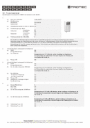 Technický list produktu PAC 2620 E (INT)
