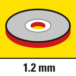 Tloušťka dělicího kotouče 1,2 mm