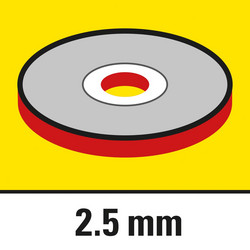 Tloušťka dělicího kotouče 2,5 mm