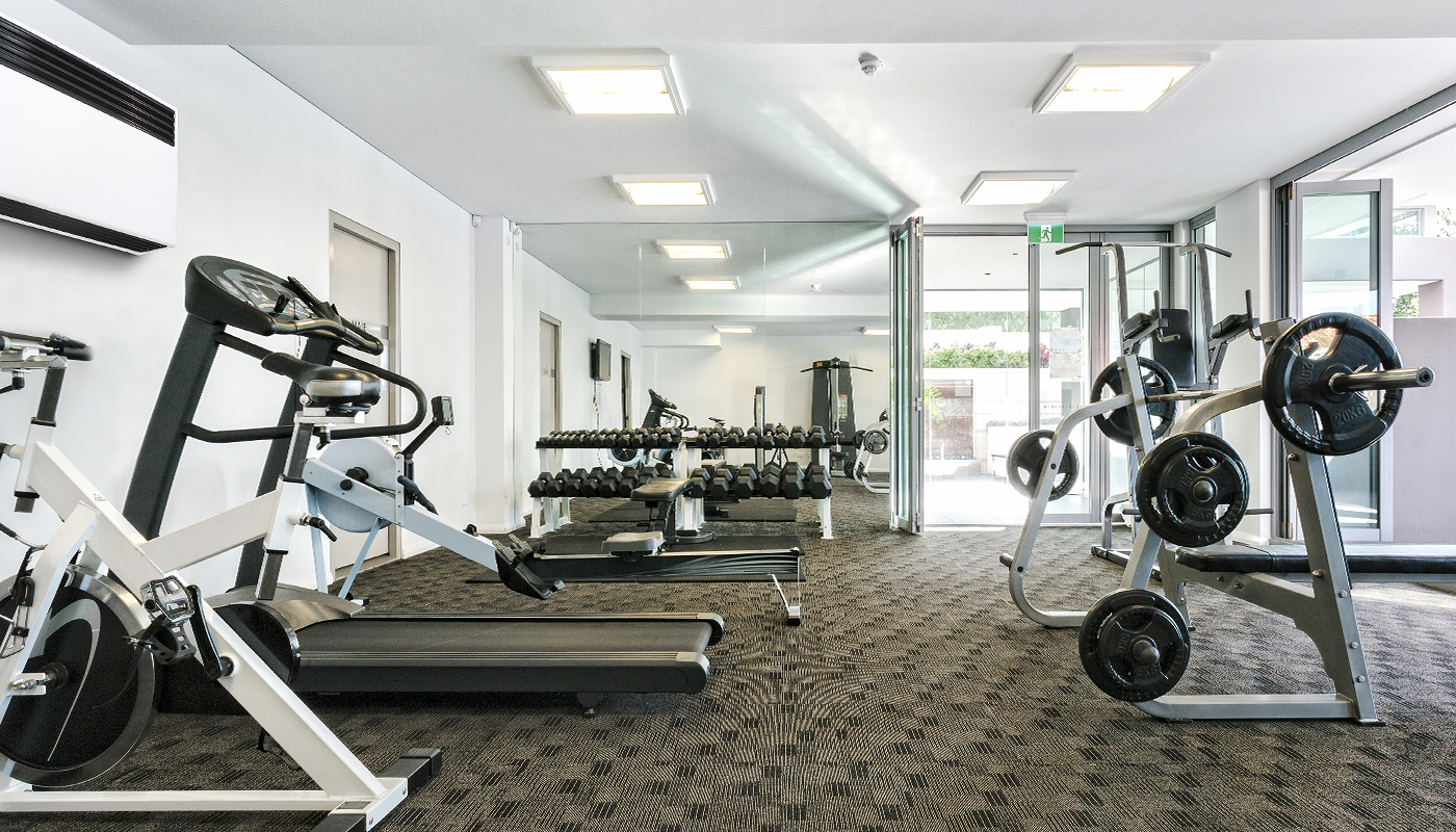 Vysoušeče vzduchu řady DS jsou také ideální pro použití ve fitness centrech.