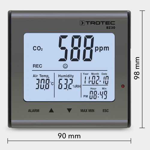 Záznamník kvality ovzduší CO2 BZ30